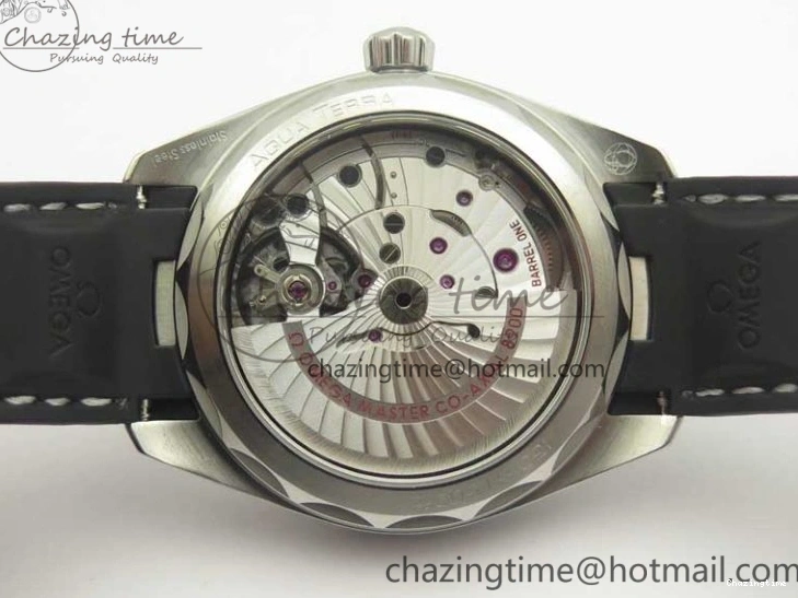 0317 Aqua Terra 150M Master Chronometers VSF 1:1 Best Edition Black Dial SS Hand on Black Rubber Strap A8900 Super Clone Unisex 8005